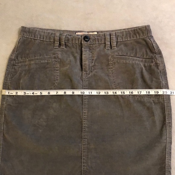 Gray corduroy skirt - Picture 3 of 6